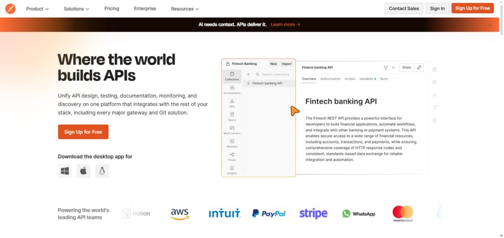 Postman API Platform
