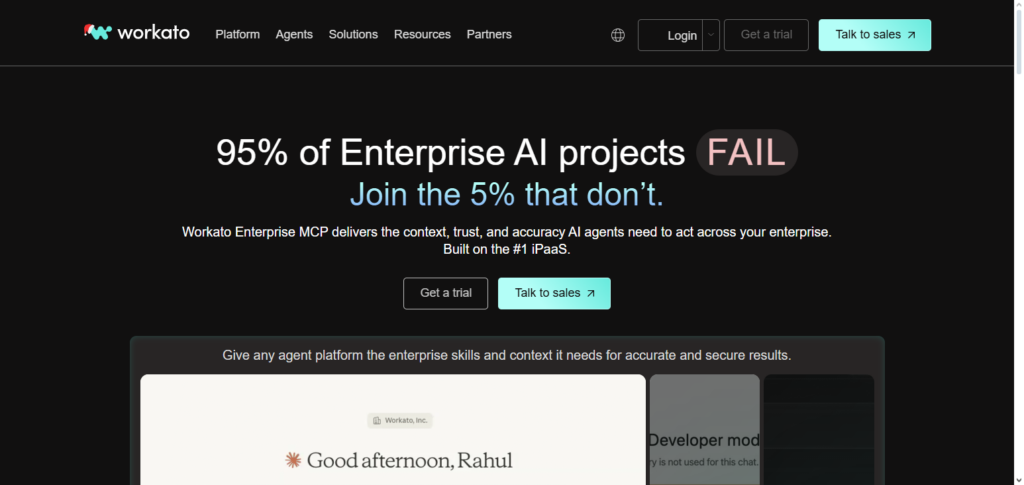 10 Best Enterprise Integration Software for Seamless API & Data Connectivity 6 Workato