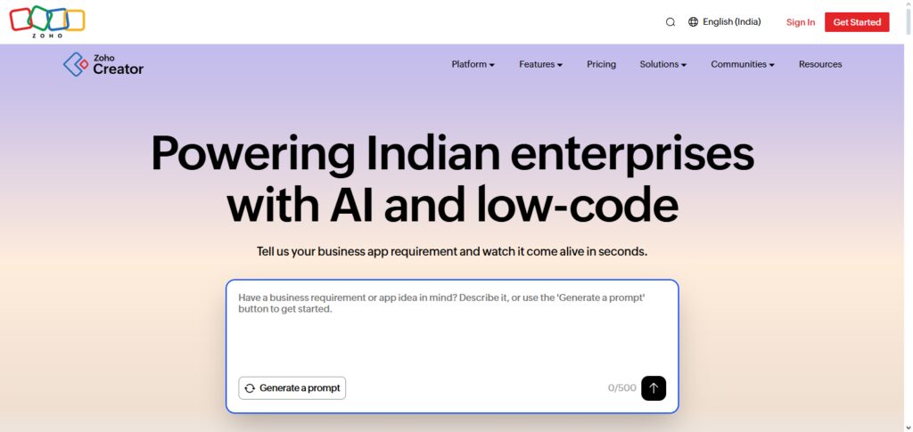 Zoho Creator