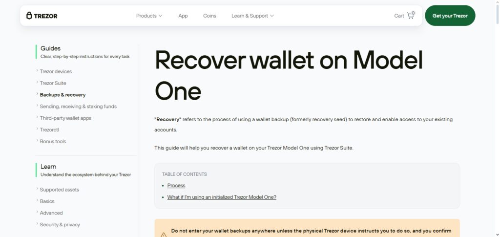 Trezor Suite + Recovery