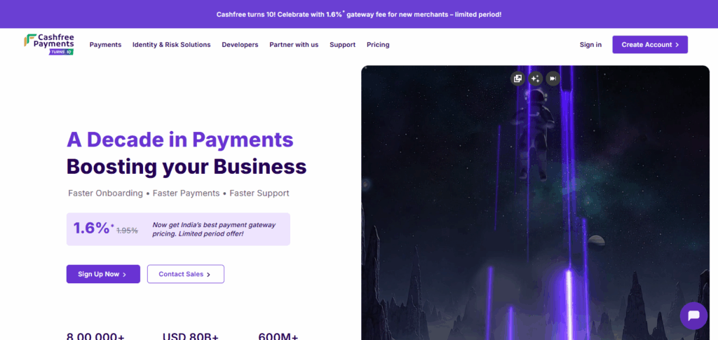  Cashfree Payments - The Best Instant Settlement Providers for Marketplace Platforms