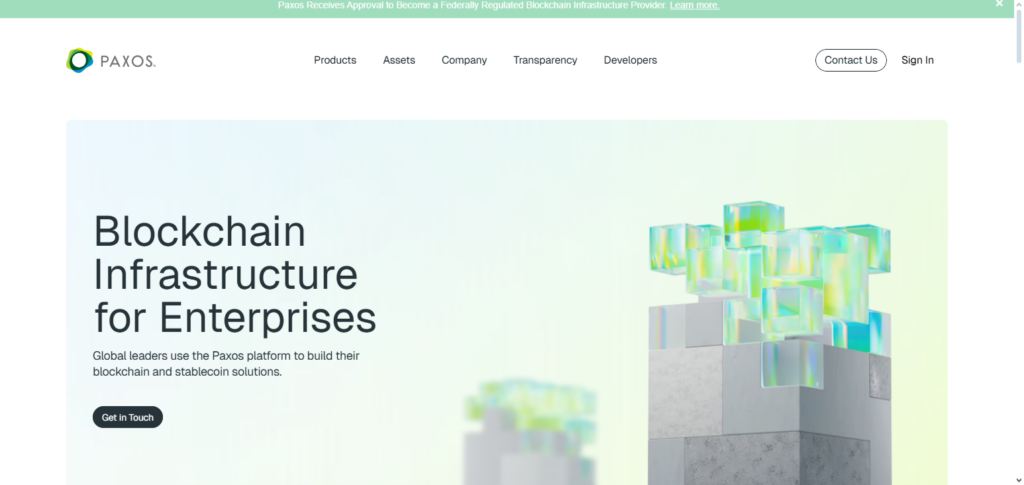 Paxos (USDP, BUSD infrastructure)