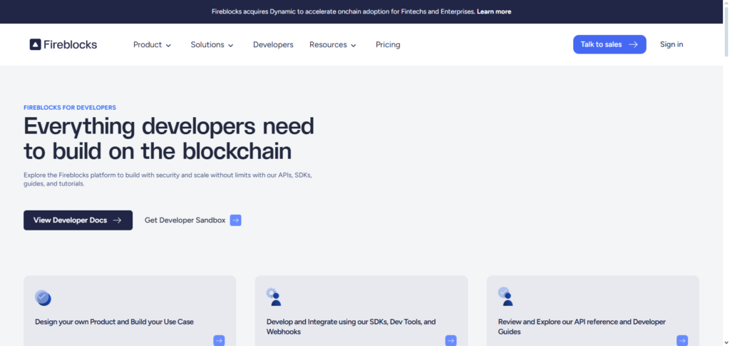 10 Best Crypto Custody APIs for Fintech Apps – Secure & Compliant Solutions 2 Fireblocks API