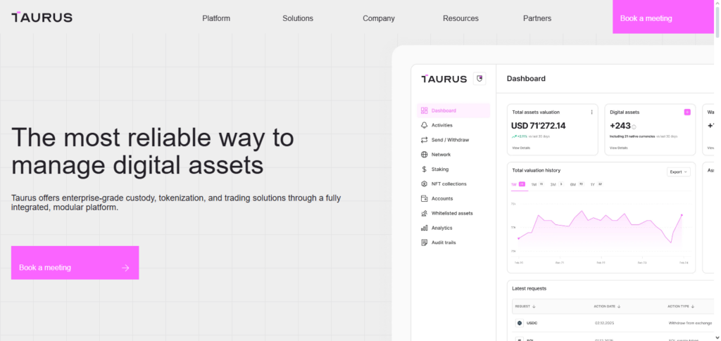 10 Best Crypto Custody APIs for Fintech Apps – Secure & Compliant Solutions 10 Taurus Custody API