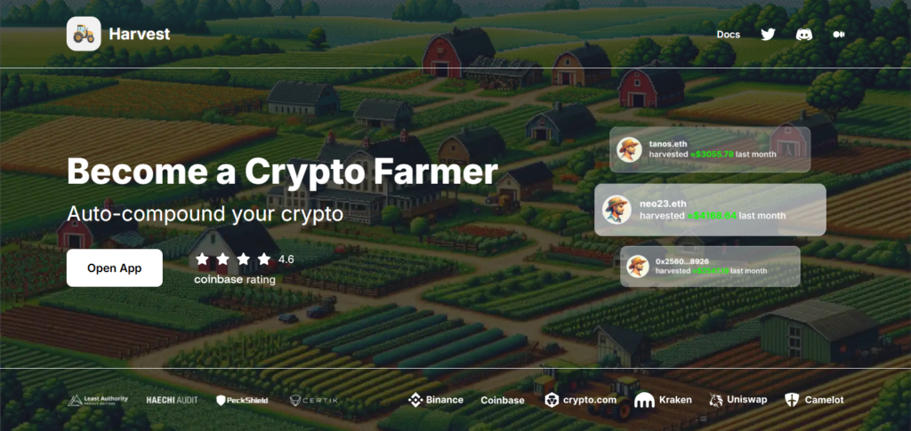 10 Best Crypto Treasury Yield Optimization Platforms 2026 6 Harvest Finance