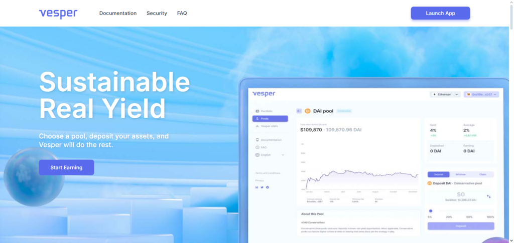10 Best Crypto Treasury Yield Optimization Platforms 2026 9 Vesper Finance