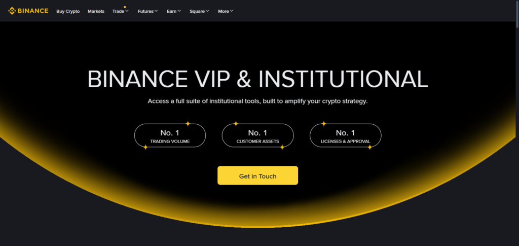 Binance Institutional Staking