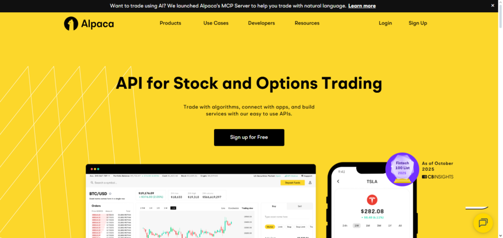 Alpaca AI Trading API