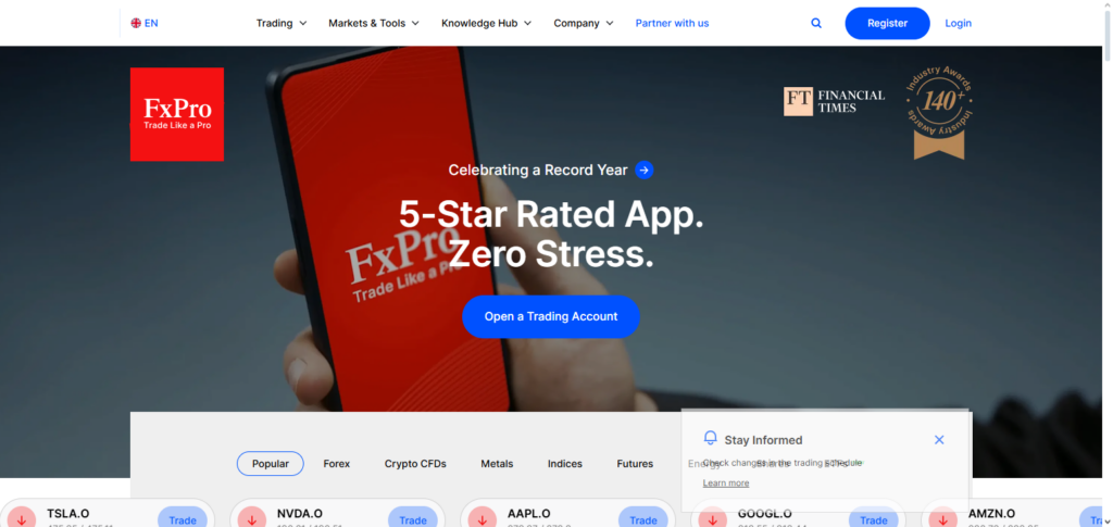 10 Best Forex Brokers Offering Institutional-Grade Order Routing 7 FxPro