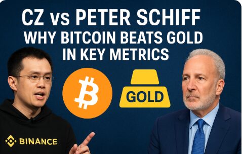 CZ vs Peter Schiff: Why Bitcoin Beats Gold in Key Metrics