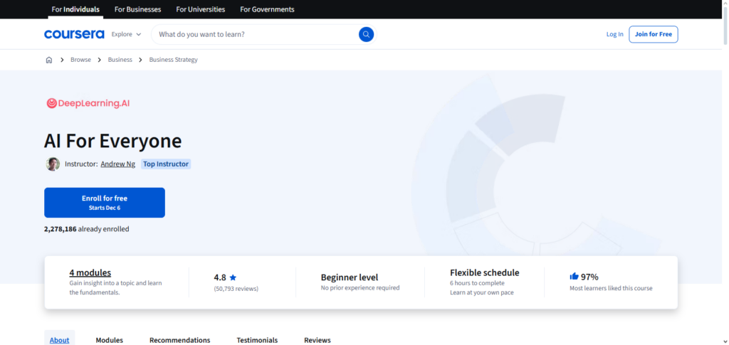 10 Best AI Courses for High-Paying Careers in 2025 2 AI for Everyone