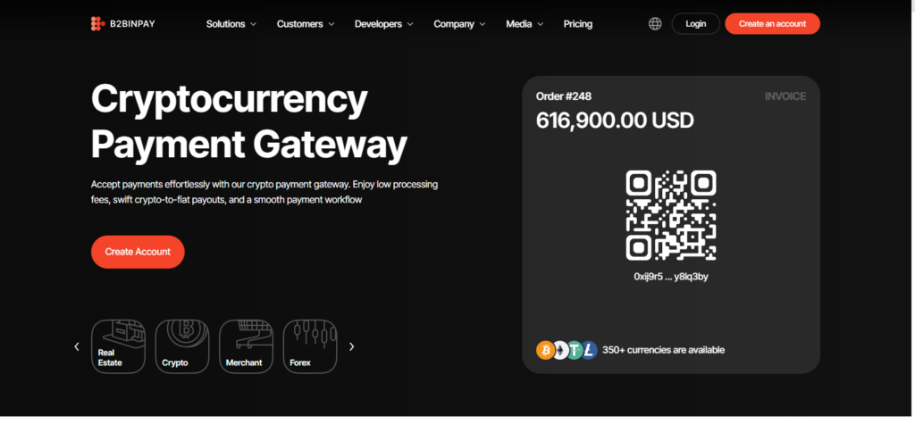 10 Best Crypto Payment Processors for SaaS Companies 5 B2BinPay