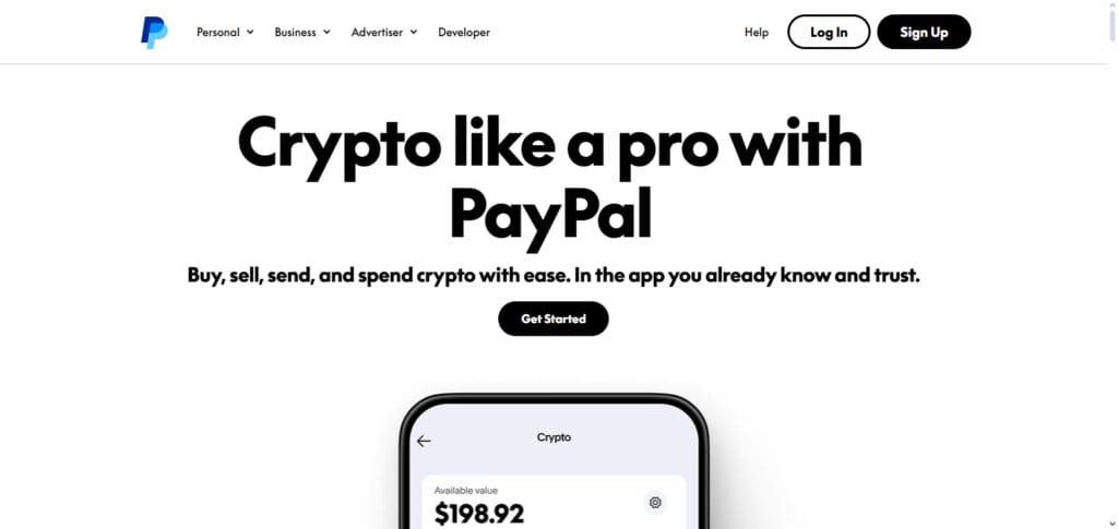 PayPal (Crypto Services)