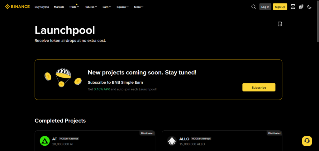 10 Best Launchpads for New Crypto Projects (Zero Scams) 2 Binance Launchpad