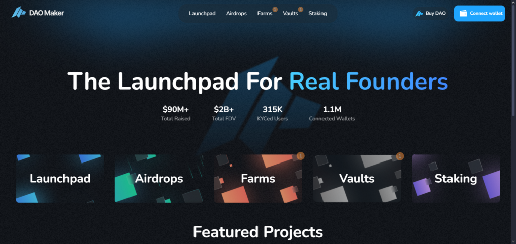 10 Best Launchpads for New Crypto Projects (Zero Scams) 3 DAO Maker