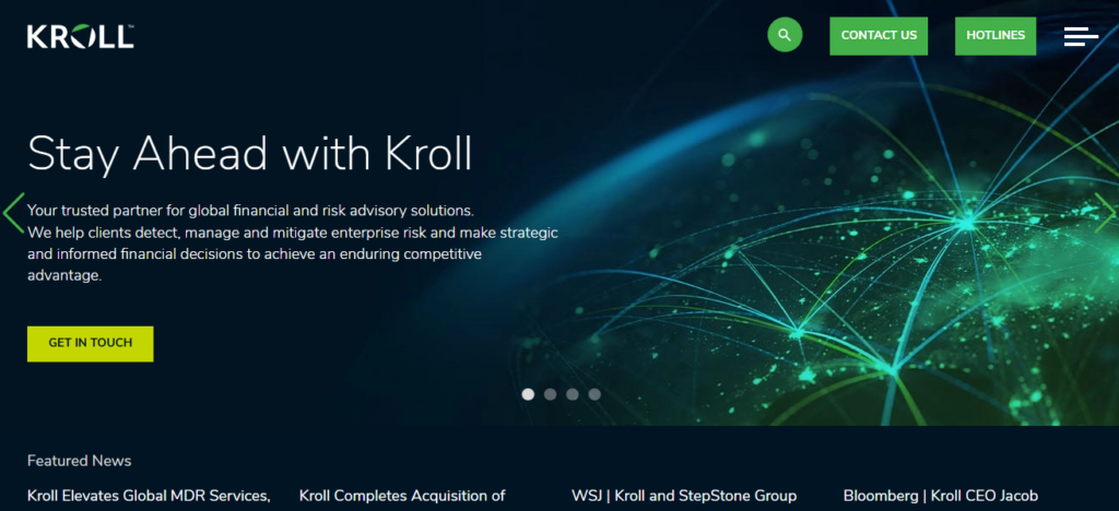 10 Best Blockchain Investigation Firms for Law & Enterprises 8 Kroll