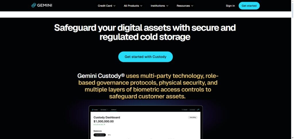 Gemini Custody