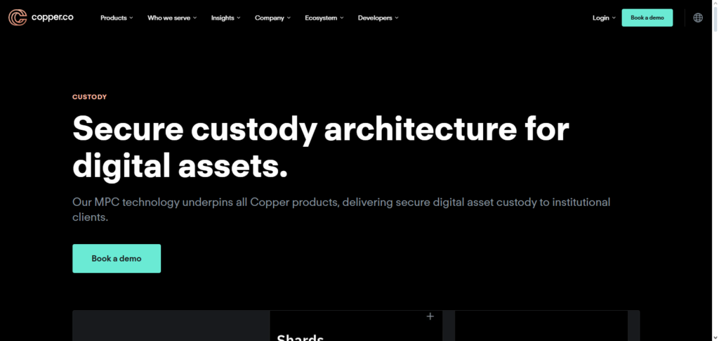 10 Best Crypto Insurance Providers for Institutional Protection 9 Copper Custody