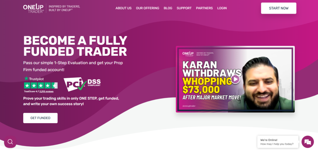 10 Best Prop Firms for Global Traders (US, UK, UAE, India, EU) 7 OneUp Trader