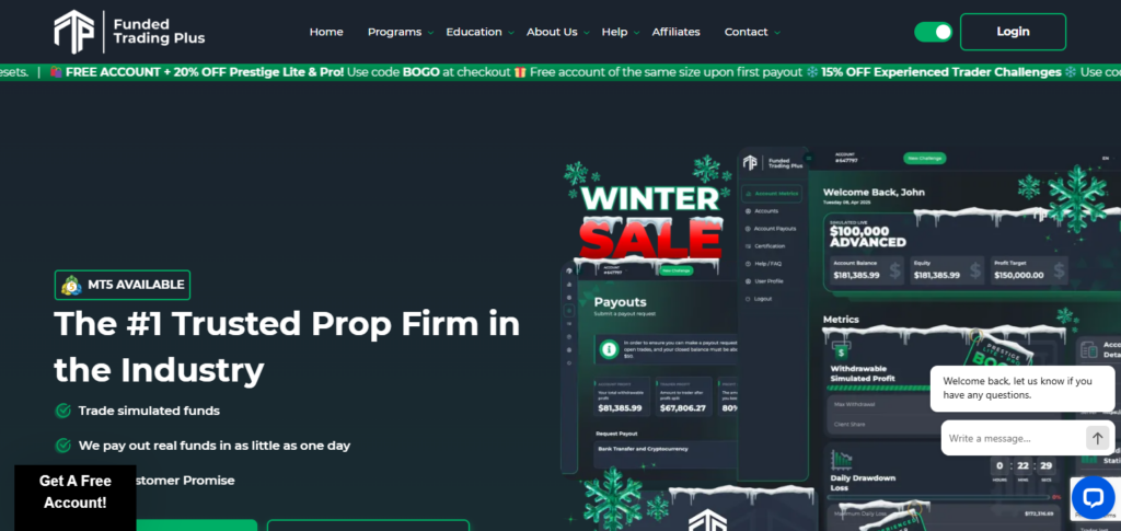 10 Best Prop Firms for Global Traders (US, UK, UAE, India, EU) 11 Funded Trading Plus (FTP)