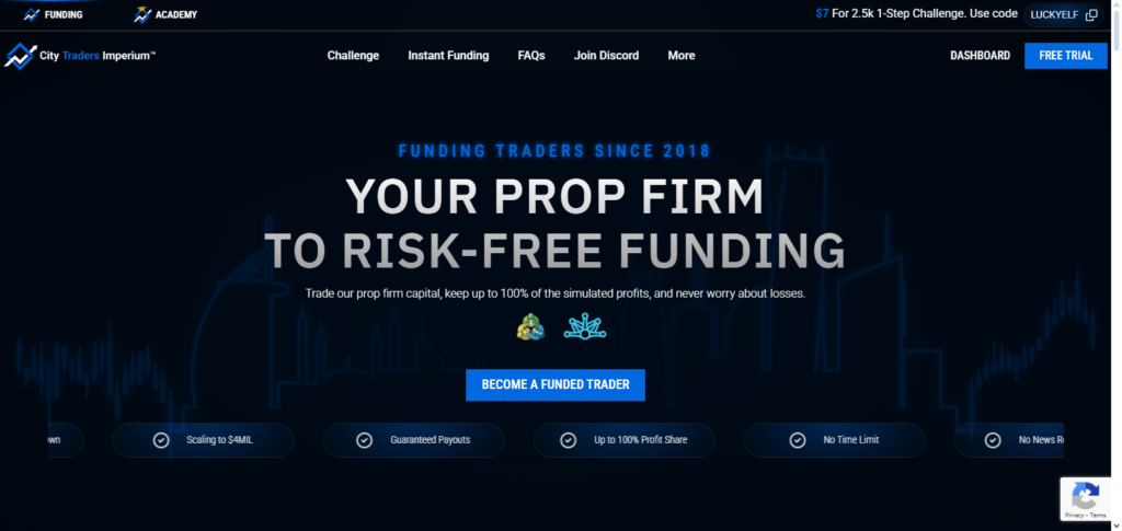 9 Best Prop Firms With Institutional Funding & Capital Backing 3 City Traders Imperium (CTI)