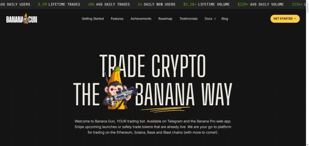 10 Best Maestro Bot Alternatives for Memecoin Trading in 2025 3 Banana Gun