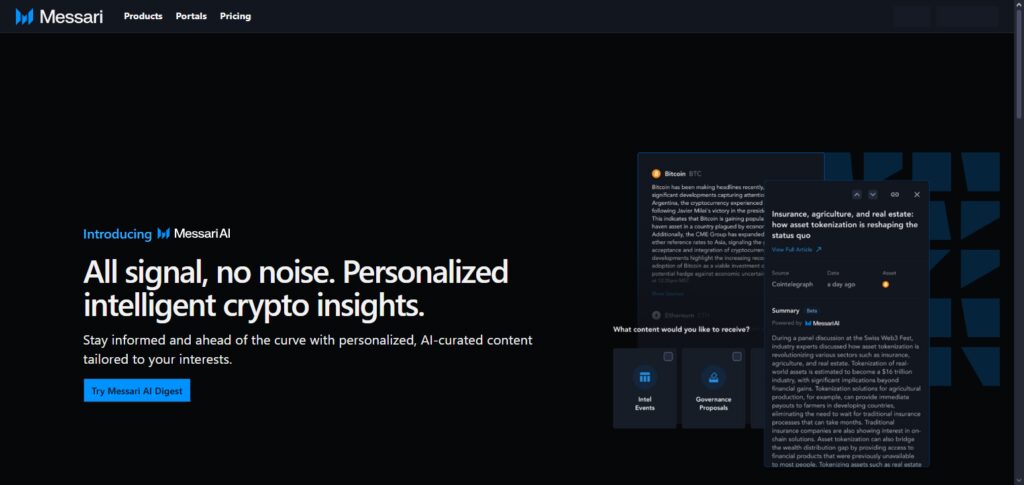 Messari Intel AI