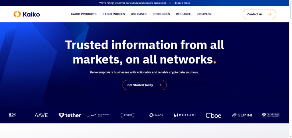  Kaiko AI Liquidity Analytics