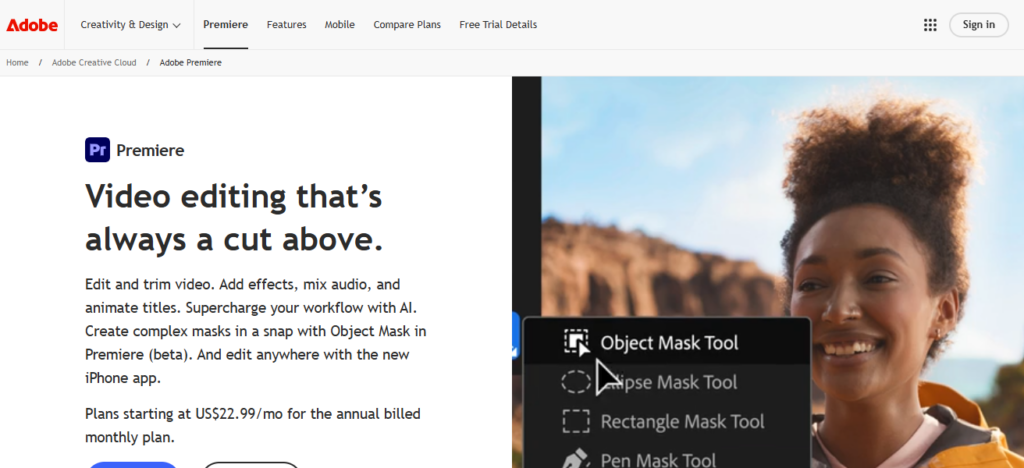 10 Best Watchers Pro Alternatives for Video & Content Creation 7 Adobe Premiere Pro