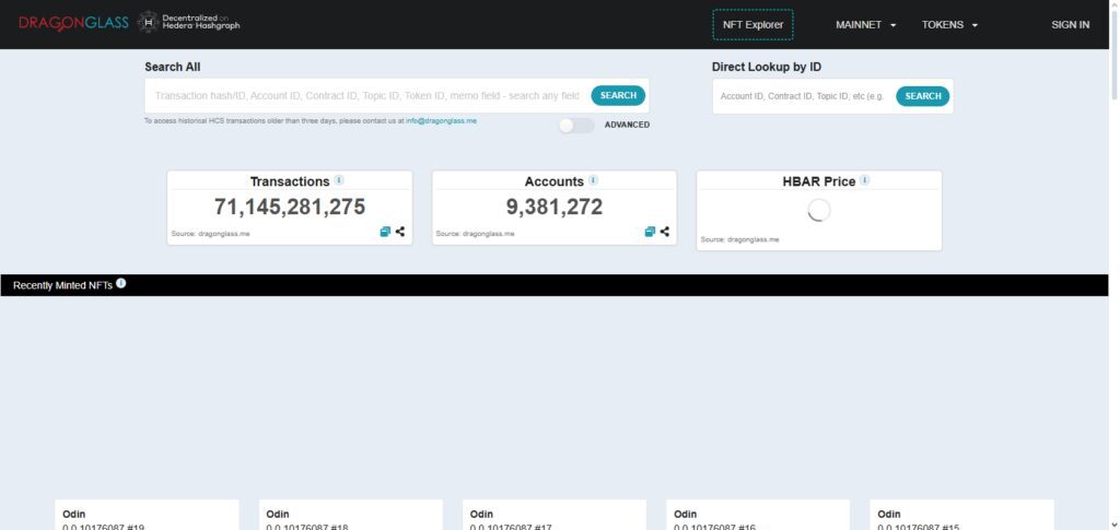 11 Best HashScan alternatives for Hedera explorers 2 DragonGlass