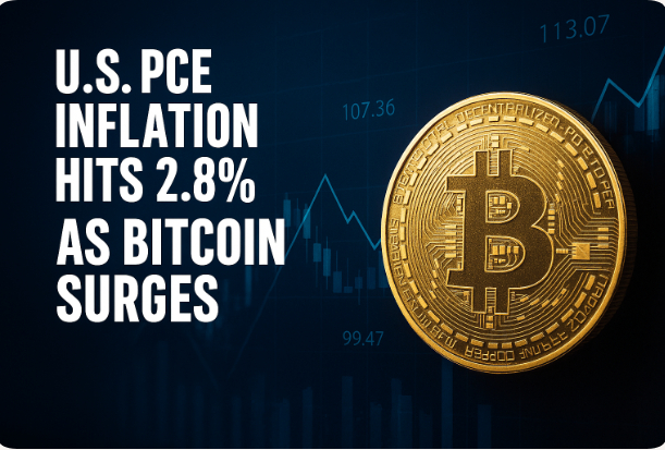 Breaking: U.S. PCE Inflation Hits 2.8% as Bitcoin Surges