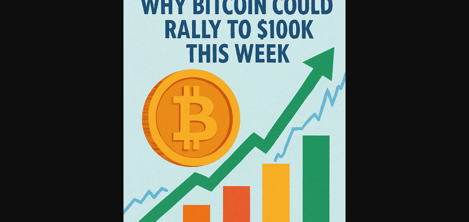 Why Bitcoin Could Rally to $100K This Week