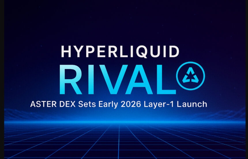 Hyperliquid Rival Aster DEX Sets Early 2026 Layer-1 Launch