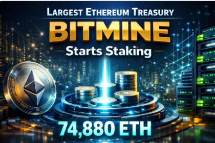Largest Ethereum Treasury Bitmine Starts Staking 74,880 ETH