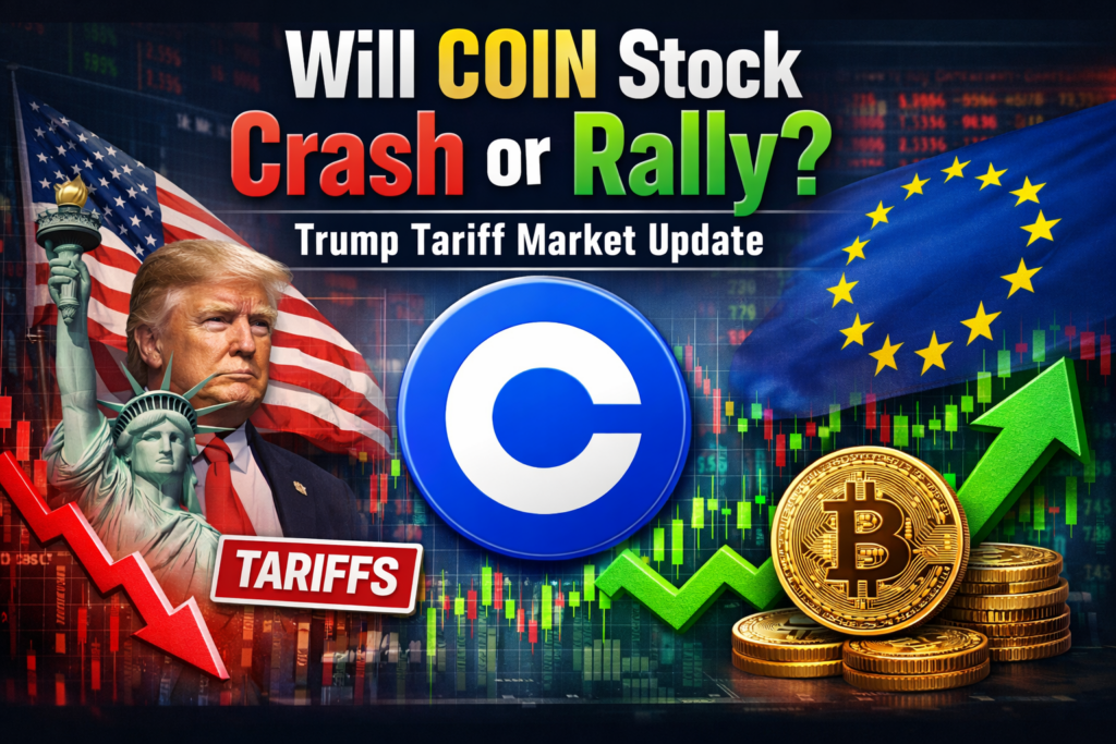 COIN Stock Faces Volatility Amid Trump Tariff Threats and Market Updates