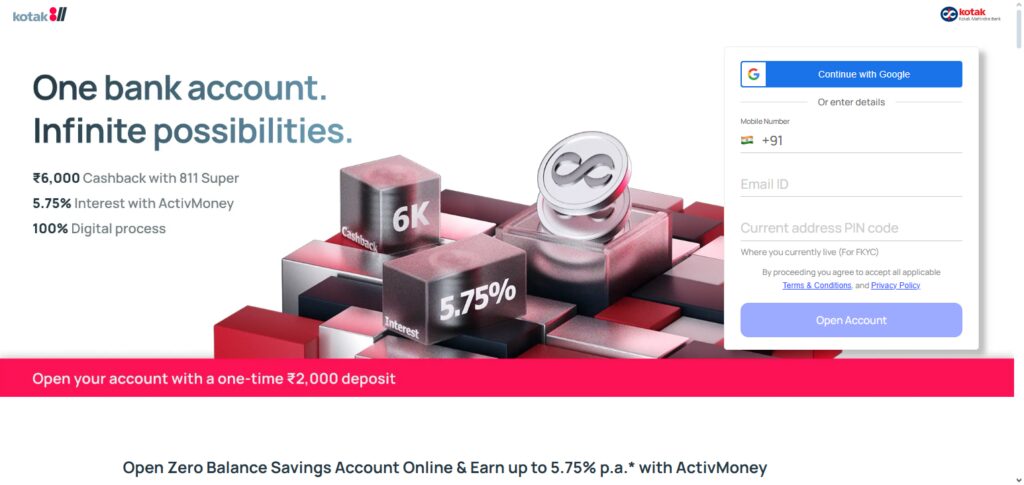 Kotak Mahindra Bank (811 Digital)