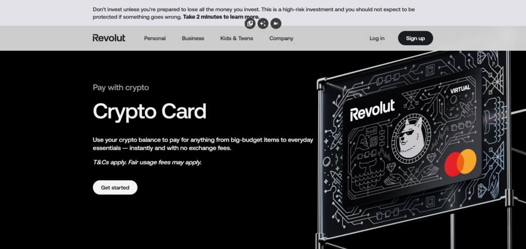  Revolut Crypto Card