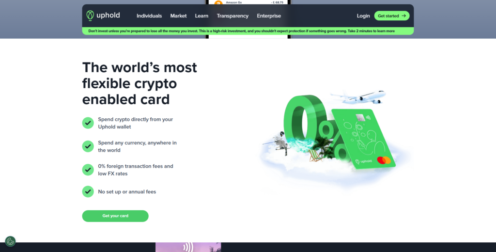 Uphold Card – Plutus Card Alternatives – Uphold Card