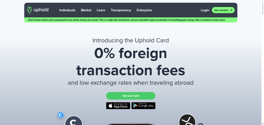 10 Best Revolut Crypto Card Alternatives You Should Try 7 Uphold Card