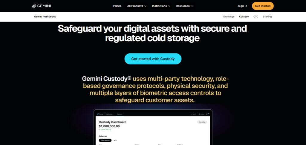 Gemini Custody (Crypto)