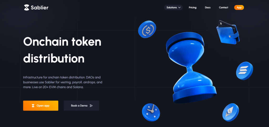 Top 10 "PayFi" Platforms to Pay Employees in Stablecoins 9 Sablier