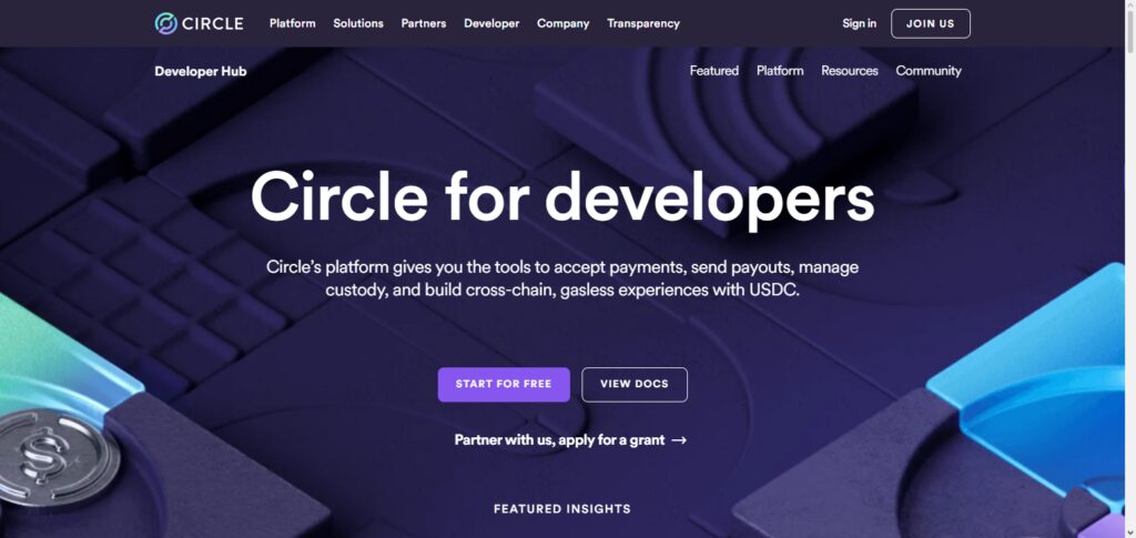 Circle API (USDC)