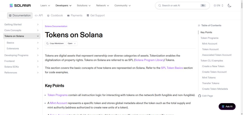 Solana SPL Token API