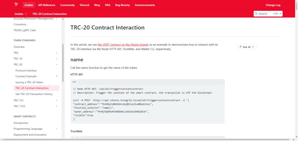 Tron USDT API