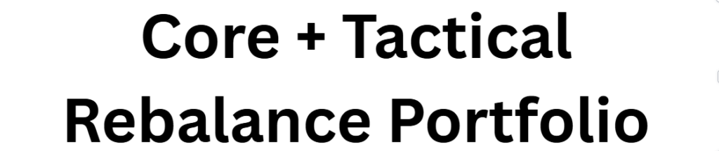 Core + Tactical Rebalance Portfolio