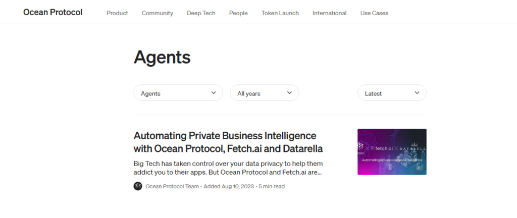 Know Your Agent Tools for AI Crypto Agents -- Ocean Protocol Agents