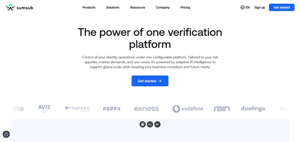 Sumsub — Best Crypto Compliance Tools for Non-Custodial Wallets