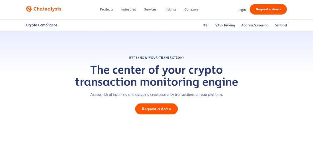 Chainalysis KYT — Best Crypto Compliance Tools for Non-Custodial Wallets.