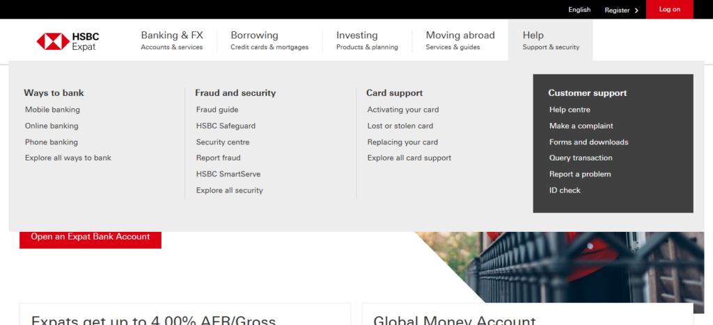 10 Best International Banks for Expats In 2026: Top Global Picks 2 HSBC Expat