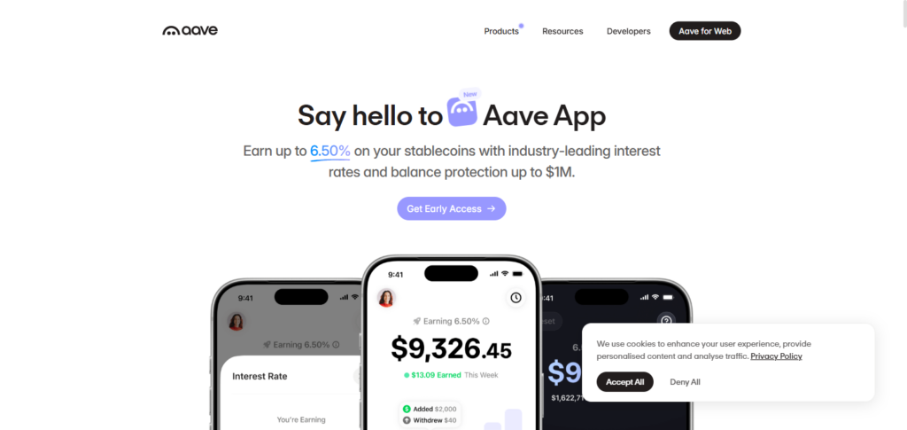 Top 10 Crypto Lending Protocols for Emerging Markets SMBs 2 Aave